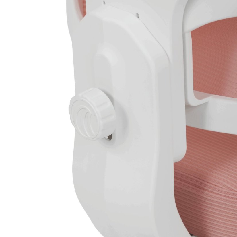 Dětská židle KA-K1063 PINK, výškově nastavitelná, růžová síťovina (61 x 53) cm