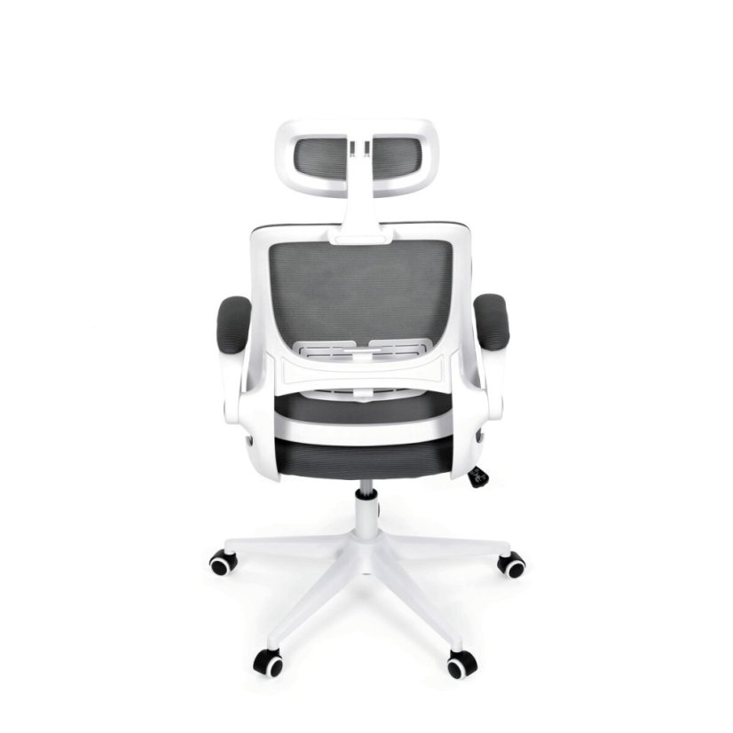 Kancelářská židle, houpací mechanismus, šedá síťovina, KA-Q843 GREY