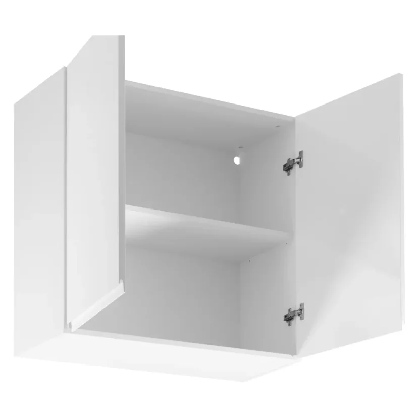 Horní skříňka AURORA G80, bílá / bílý extra vysoký lesk (80 x 72) cm