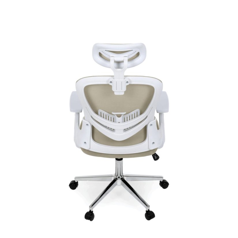 Kancelářská židle, houpací mechanismus, béžová síťovina, KA-K2031 BGE