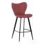 Barová židle, červená, látka, AUB-1068 RED2