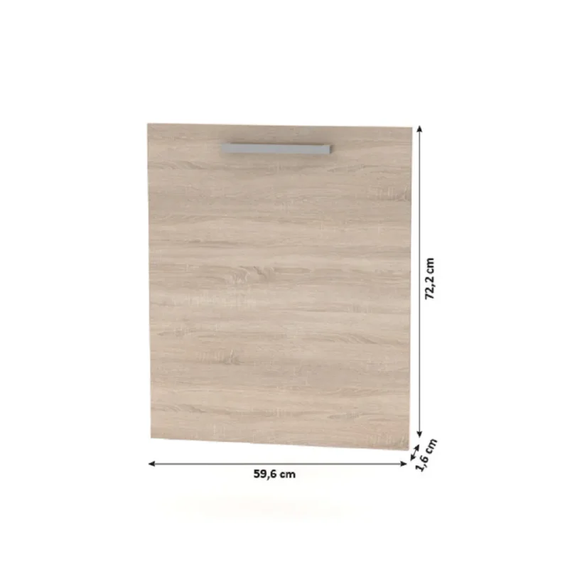 Dvířka na myčku 60 NOPL-088-00, dub sonoma (59,6 x 72,2) cm