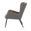 Křeslo ušák, šedá, látka, AK-H9206 GREY2