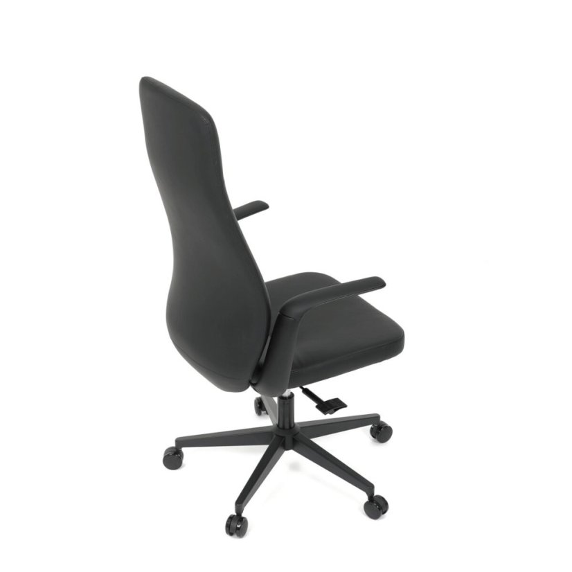 Kancelářské křeslo, synchronní mechanismus, černá ekokůže, KA-T8325 BK