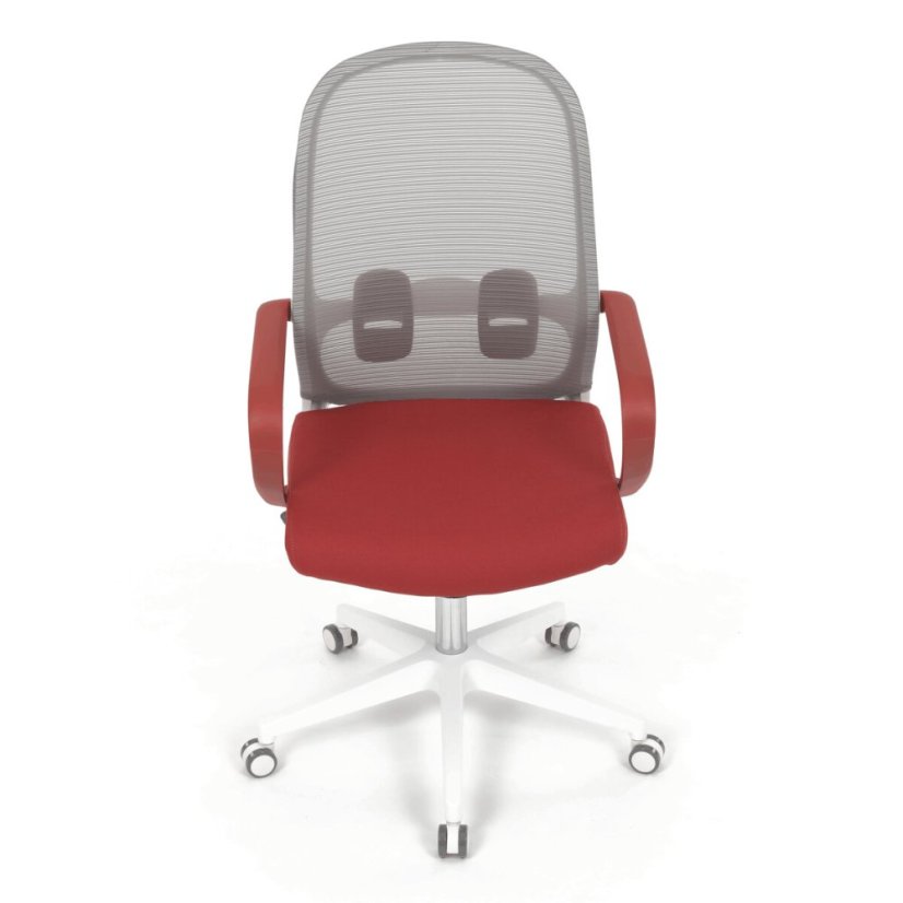 Kancelářská židle, houpací mechanismus, červená látka, KA-S425 RED