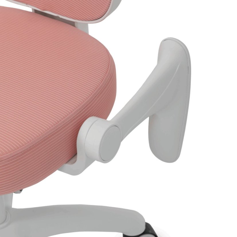 Dětská židle, výškově nastavitelná, růžová síťovina, KA-K1062 PINK
