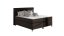 Kontinentální postel Boxspring MADEIRA hnědá ekokůže - Vyberte rozměry: 180 x 200 cm