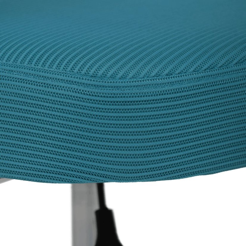 Dětská židle, výškově nastavitelná, modrá síťovina, KA-K1062 BLUE