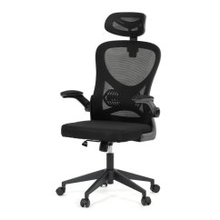 Kancelářská židle, houpací mechanismus, černá, KA-K2021 BK
