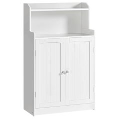 Koupelnová skříňka 60x30x100cm, mdf, bílá, AUK-E1177 WT