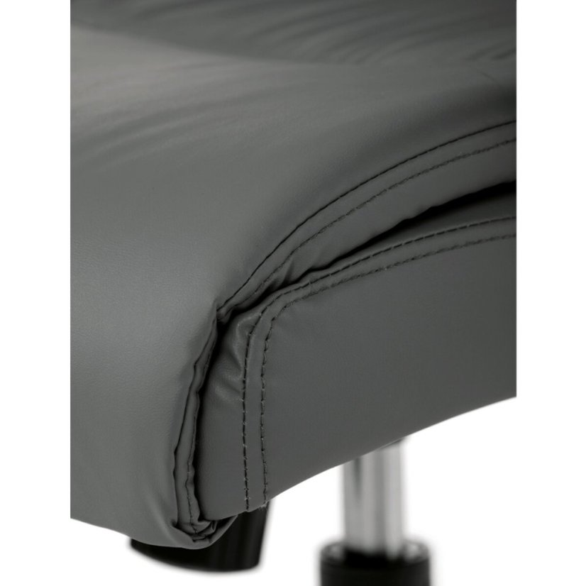 Kancelářské křeslo, houpací mechanismus, šedá ekokůže, KA-Y346 GREY