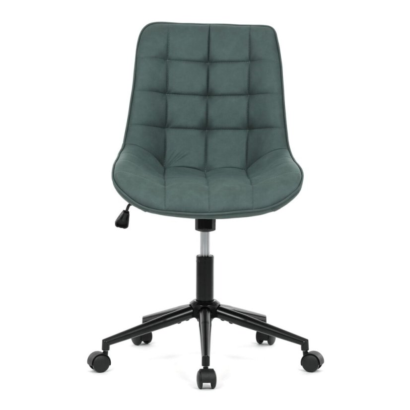 Pracovní židle, výškově nastavitelná, zelená látka, KA-V3120 GRN3