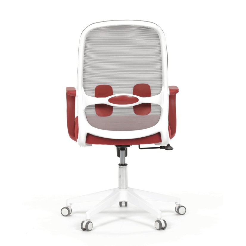 Kancelářská židle, houpací mechanismus, červená látka, KA-S425 RED