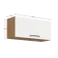 Horní skříňka VEGA 80 GU-36 1F, dub lancelot / bílá extra vysoký lesk HG (80 x 36) cm