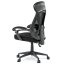 Kancelářská židle, potah černá látka a černá síťovina MESH, PC mech. s aretací