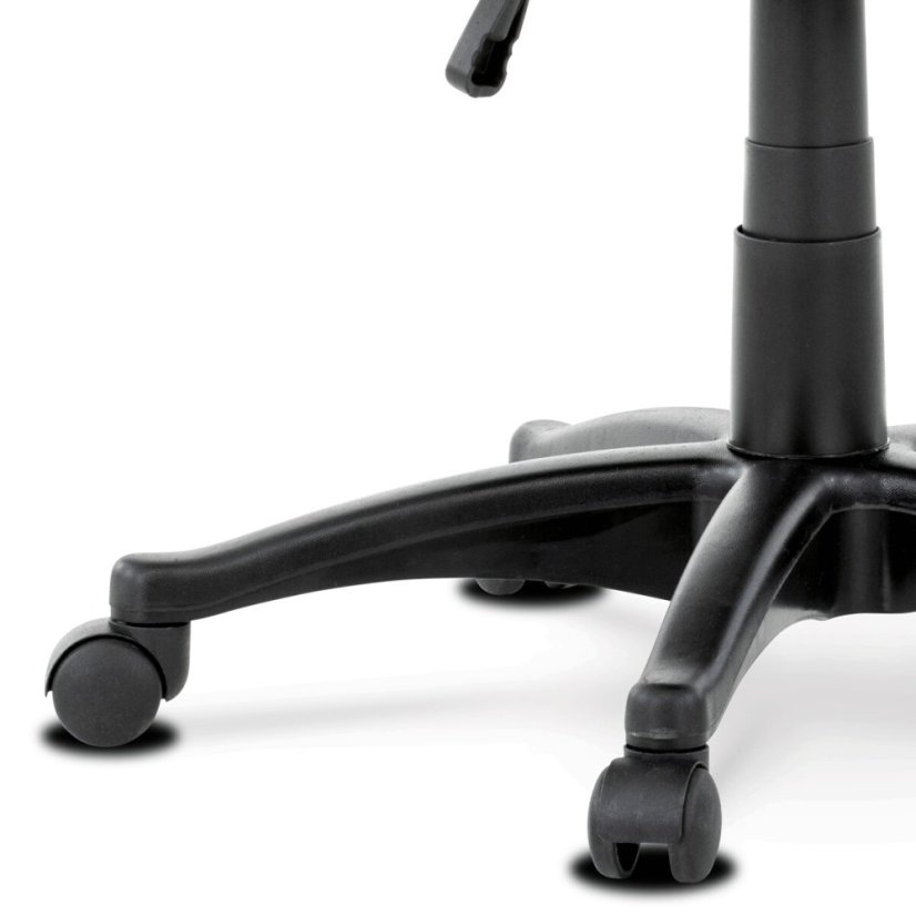 Kancelářská a herní židle, potah růžová, šedá a černá látka, houpací mechanismus