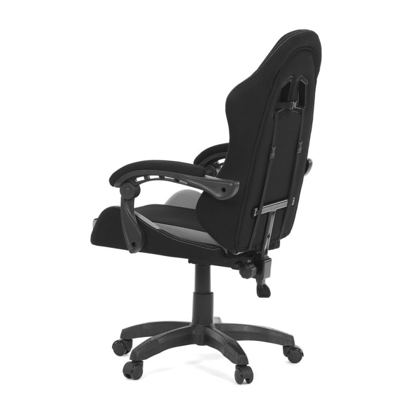 Herní křeslo, synchronní mechanismus, látka, KA-R209 GREY - Barva (vyberte): černá#eup349535euv1