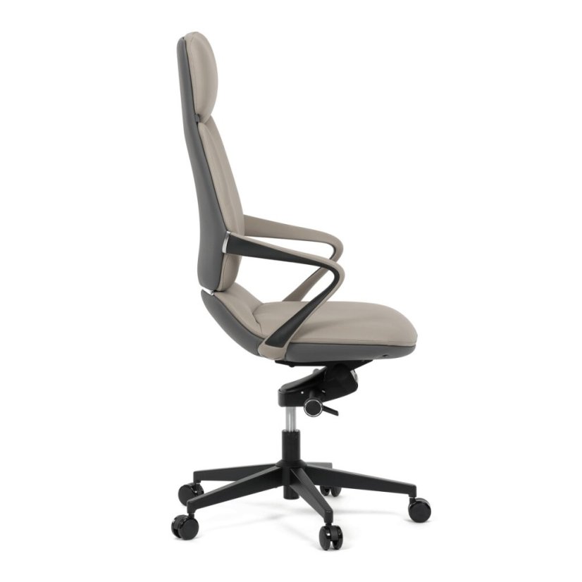 Kancelářské křeslo, houpací mechanismus, šedá ekokůže, KA-T8426 GREY