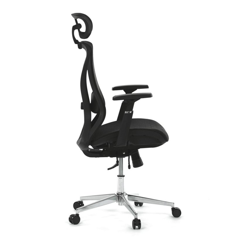 Kancelářská židle, synchronní mechanismus, černá síťovina, KA-S258 BK