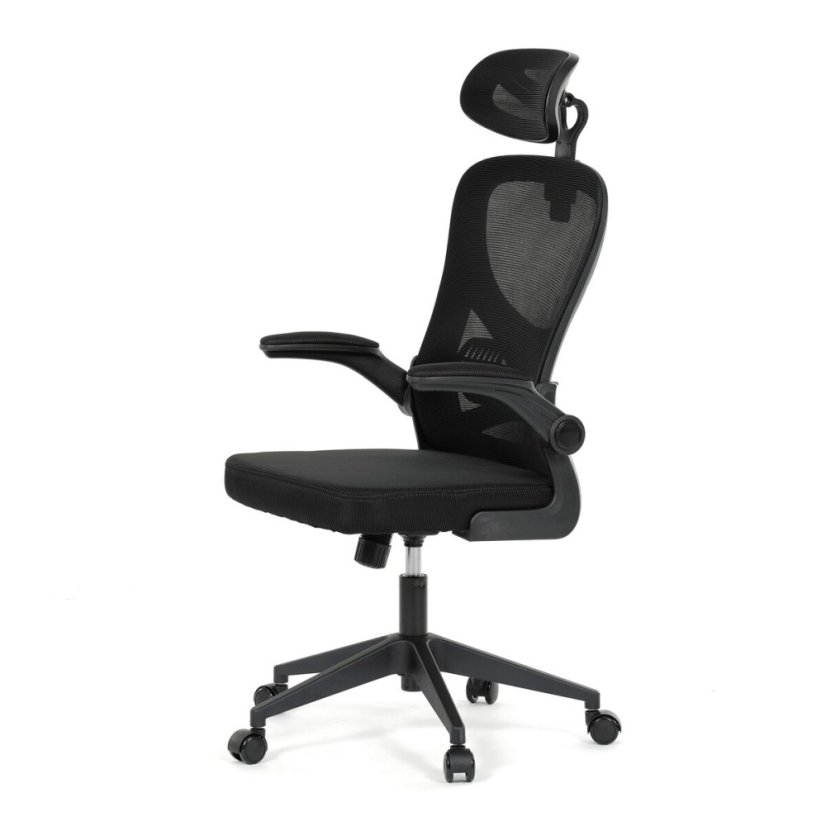 Kancelářská židle, houpací mechanismus, černá, KA-K2021 BK