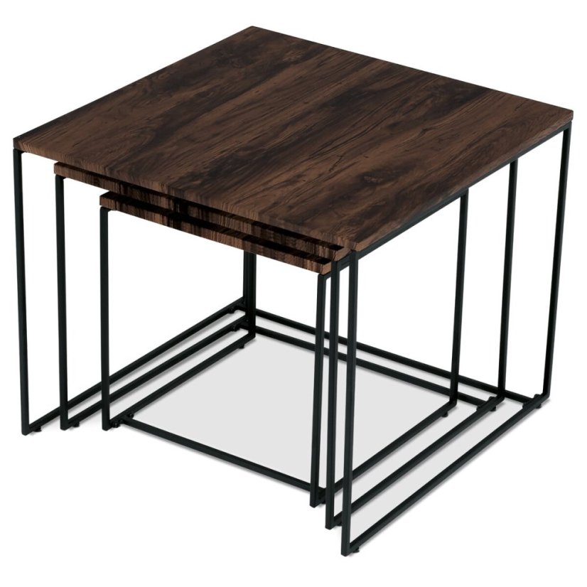Konferenční stolek 60x60x51cm, mdf, ořech, AF-3008 WAL - Barva: Ořech#eup349255euv1