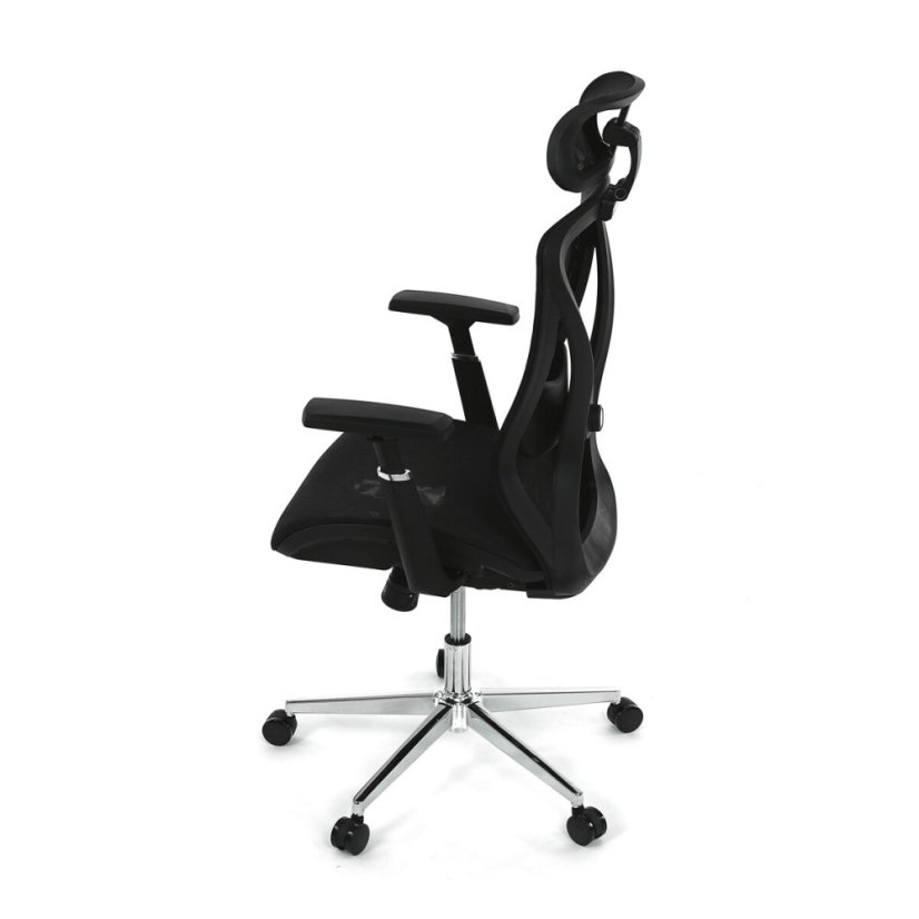 Kancelářská židle, synchronní mechanismus, černá síťovina, KA-S258 BK