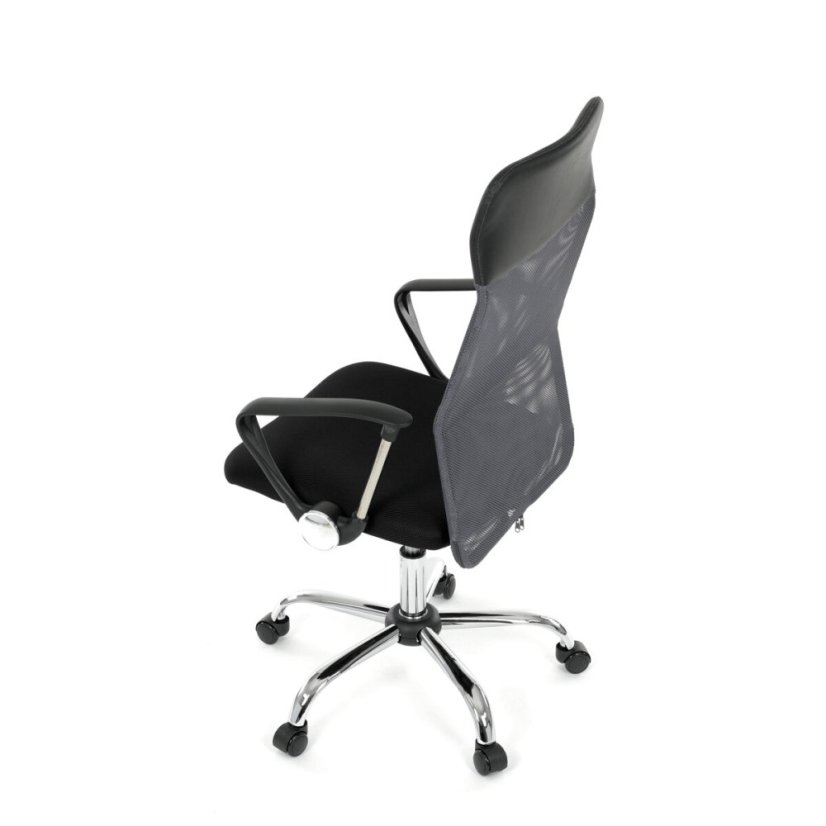 Kancelářská židle, houpací mechanismus, šedá síťovina, KA-E305 GREY