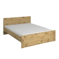 Postel, 160x200 AIRON, dub artisan (165,6 x 206,4) cm – spací plocha 160 x 200 cm
