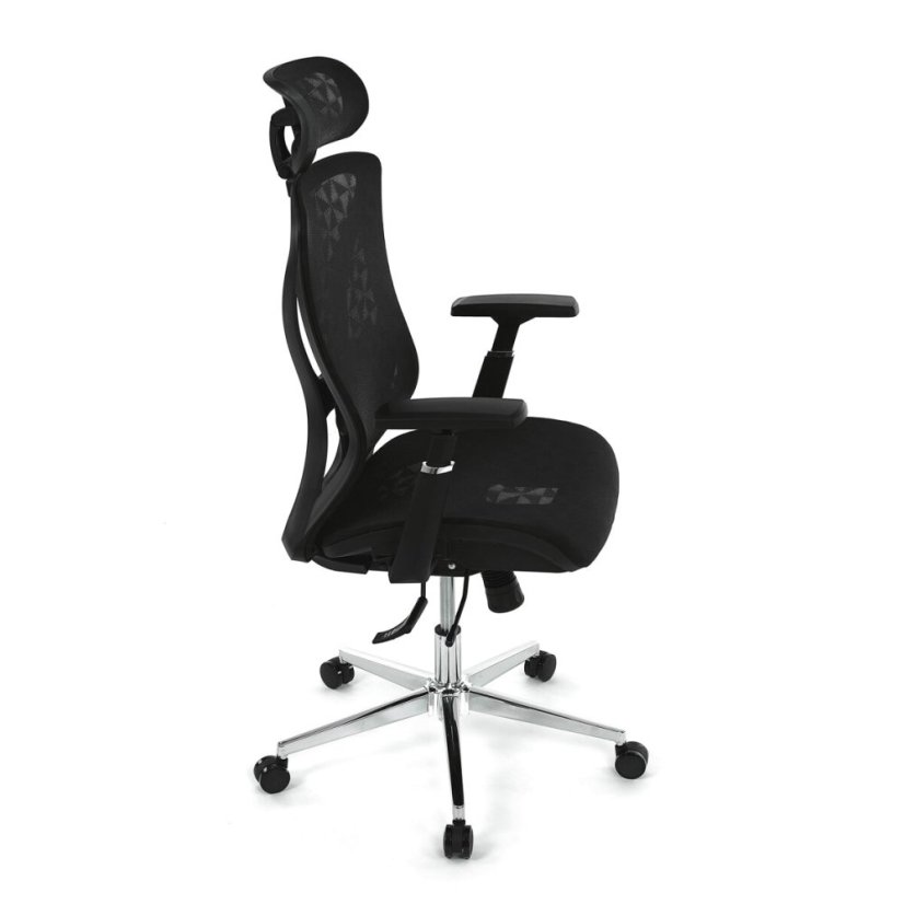 Kancelářská židle, synchronní mechanismus, černá síťovina, KA-S258 BK