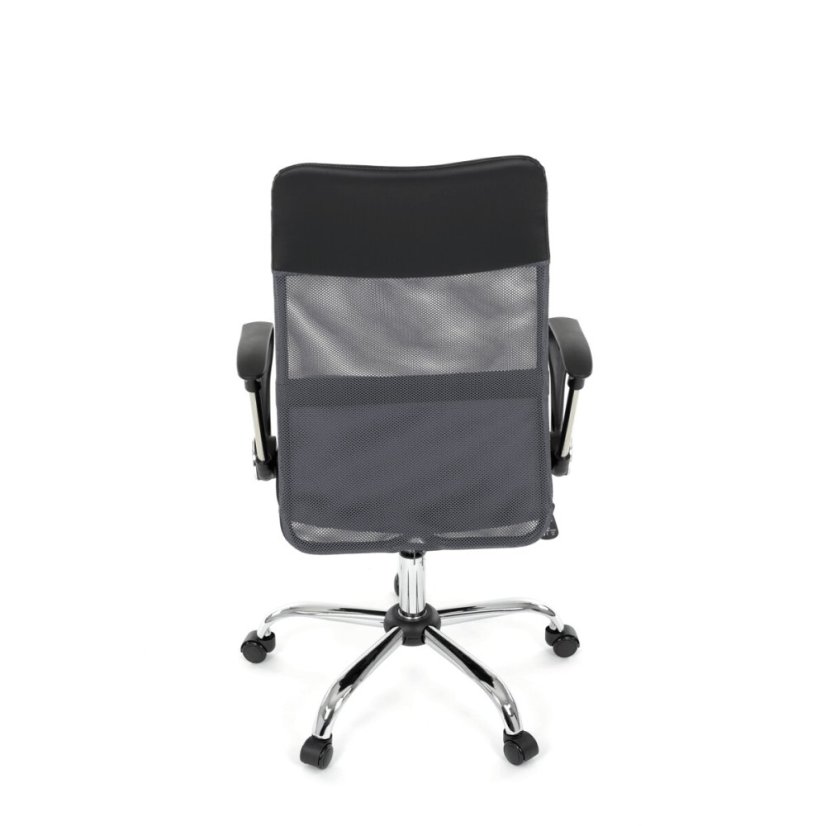 Kancelářská židle, houpací mechanismus, šedá síťovina, KA-E305 GREY