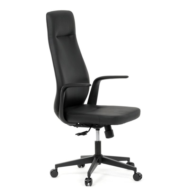 Kancelářské křeslo, synchronní mechanismus, černá ekokůže, KA-T8325 BK