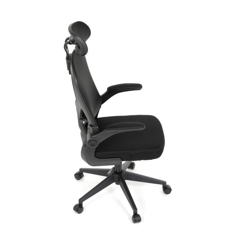 Kancelářská židle, houpací mechanismus, černá, KA-K2021 BK