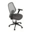 Kancelářská židle, houpací mechanismus, šedá síťovina, KA-V3149 GREY