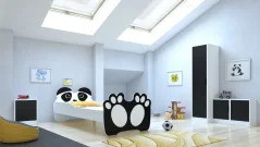 Postel s matrací BEAR BLACK 140x70 černá (78 x 58) cm – matrace v ceně – lůžko je připravené hned po montáži