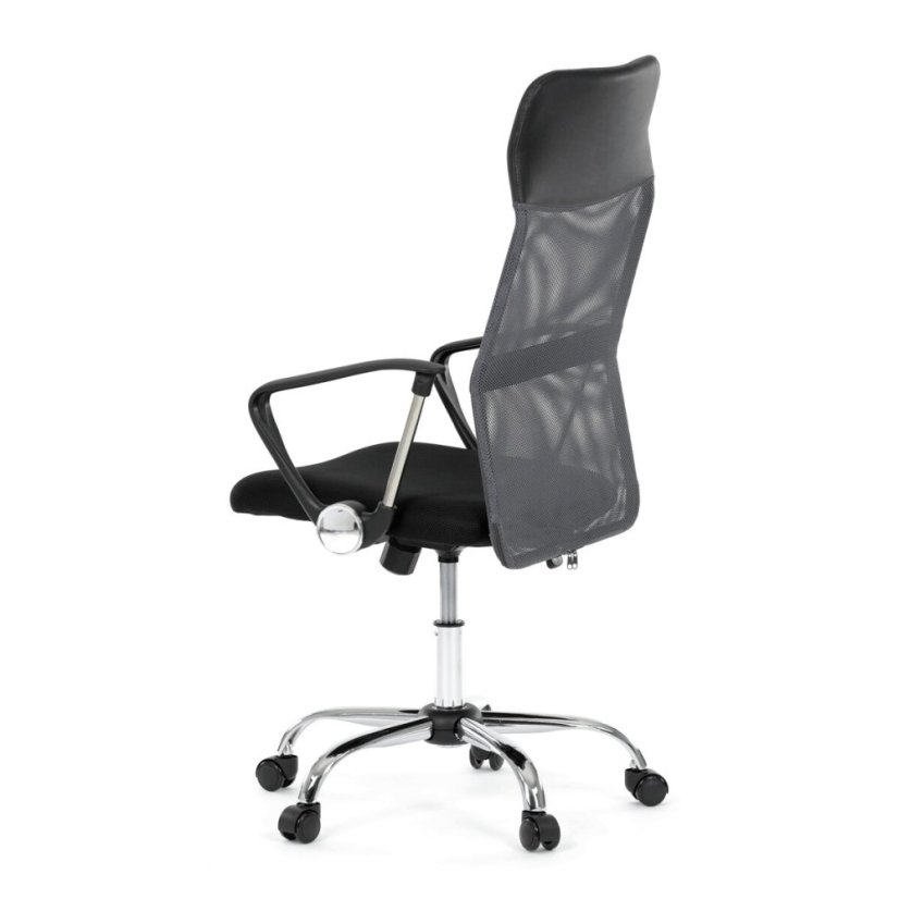 Kancelářská židle, houpací mechanismus, šedá síťovina, KA-E305 GREY