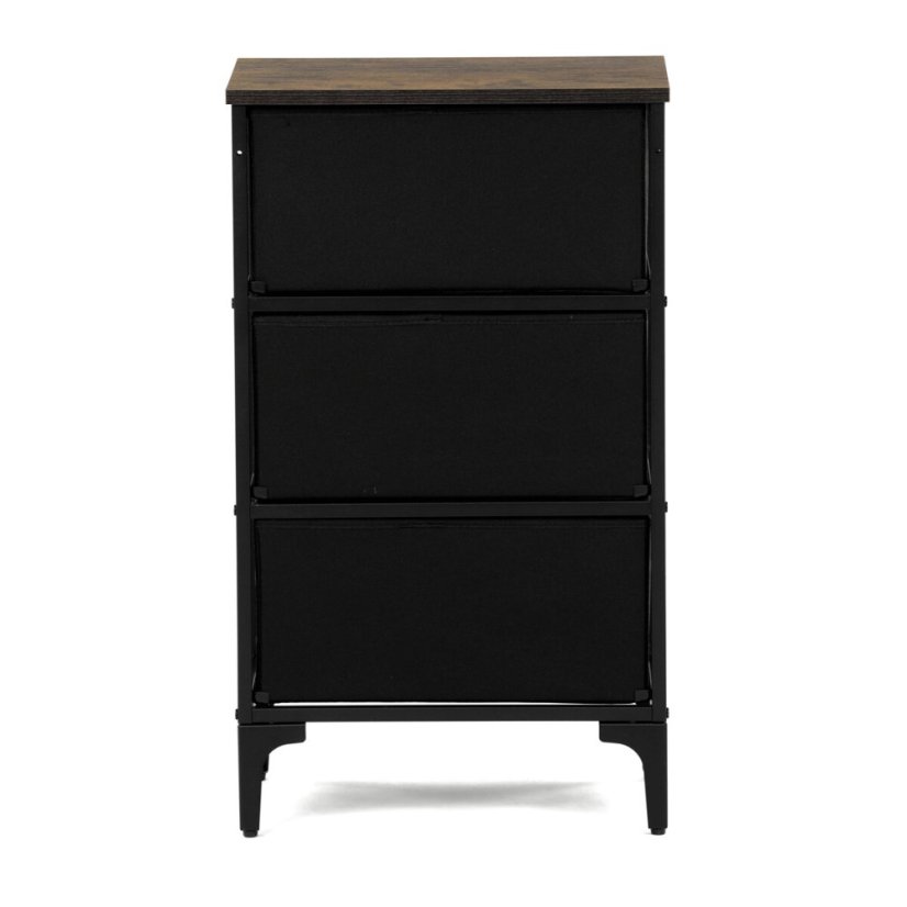 Komoda 45x30x77cm, mdf, vícebarevná, AUK-W2001 BK