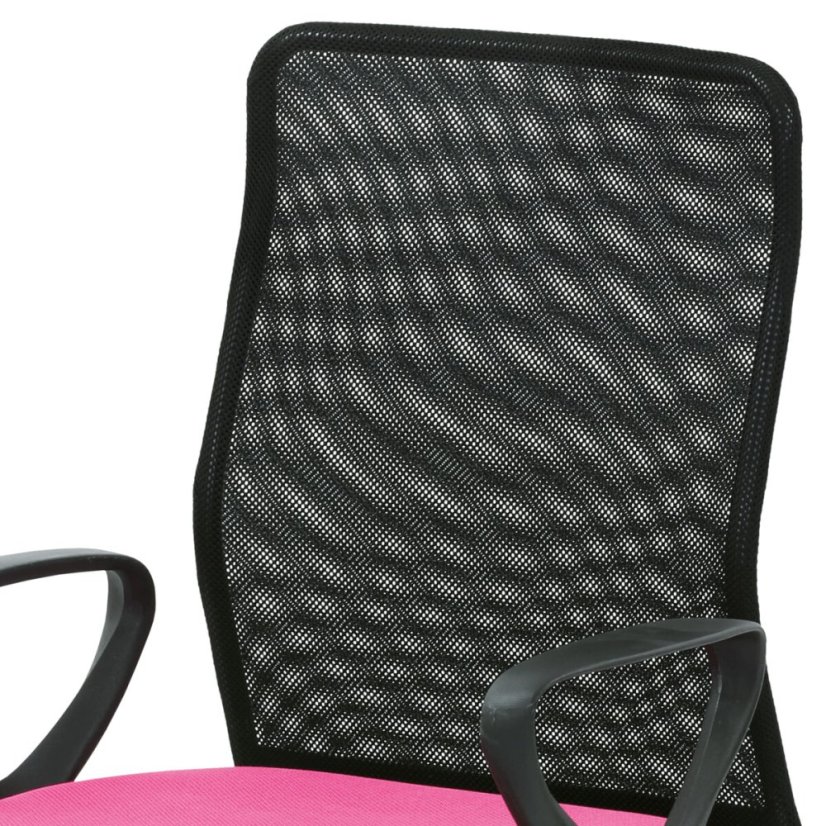 Dětská židle, výškově nastavitelná, růžová síťovina, KA-B047 PINK
