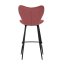 Barová židle, červená, látka, AUB-1068 RED2
