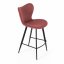 Barová židle, červená, látka, AUB-1068 RED2