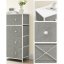 Komoda 56x30x93cm, kov, šedá, AUK-E1051 GREY - Barva: bílá#eup349564euv2