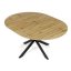 Jídelní stůl rozkládací 120-160x120 cm, melamin, dub, DT-I1120 OAK - Barva (vyberte): hnědá - Barva (vyberte): bílá#eup349724euv4
