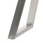 Stůl jídelní 160x90cm, MDF+ dýha, odstín dub, kovové nohy, broušený nerez.