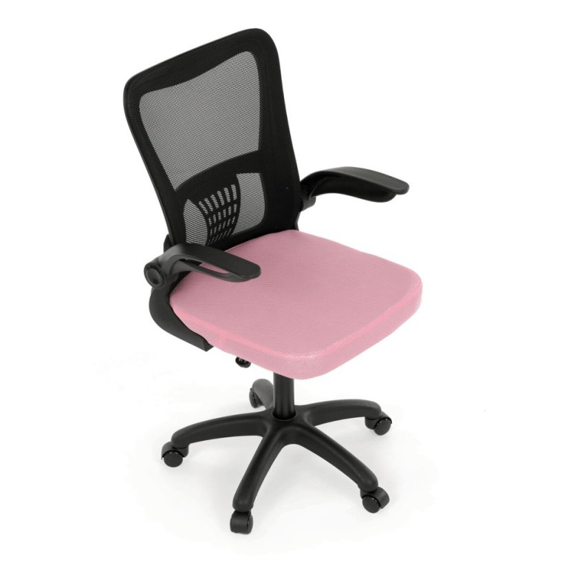 Dětská židle, houpací mechanismus, růžová síťovina, KA-K2006 PINK