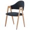 Jídelní židle DCL-F4062 BK2, látka, černá (51 x 54) cm