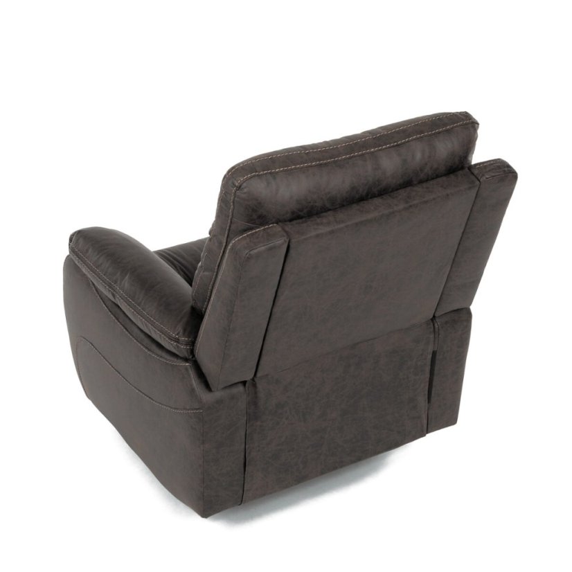 TV a relaxační křeslo s manuálním ovládáním, potah coffee látka v dekoru vintage