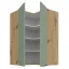 Horní rohová skříňka, aquamarine/dub artisan, ARSANY 60x60 GN-90 2F