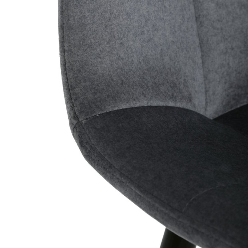 Barová židle, šedá, látka, AUB-X7015 GREY2
