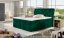 Kontinentální postel Boxspring CALVIN zelená - Vyberte rozměry: 140 x 200 cm