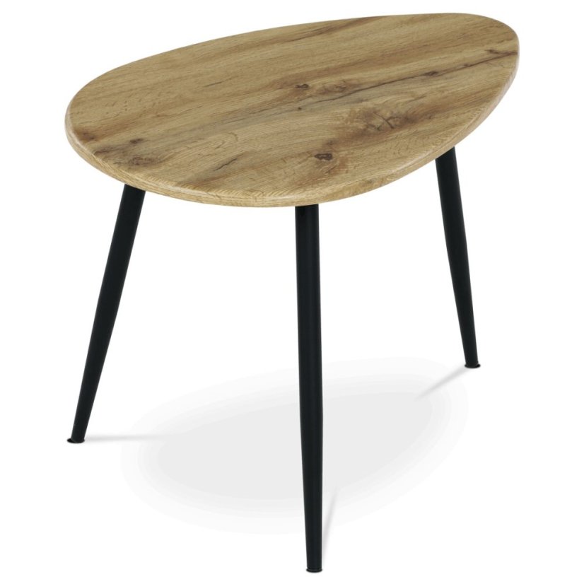 Odkládací stolek 60x40x45cm, mdf, dub, AF-3011 OAK - Dekor: Divoký dub