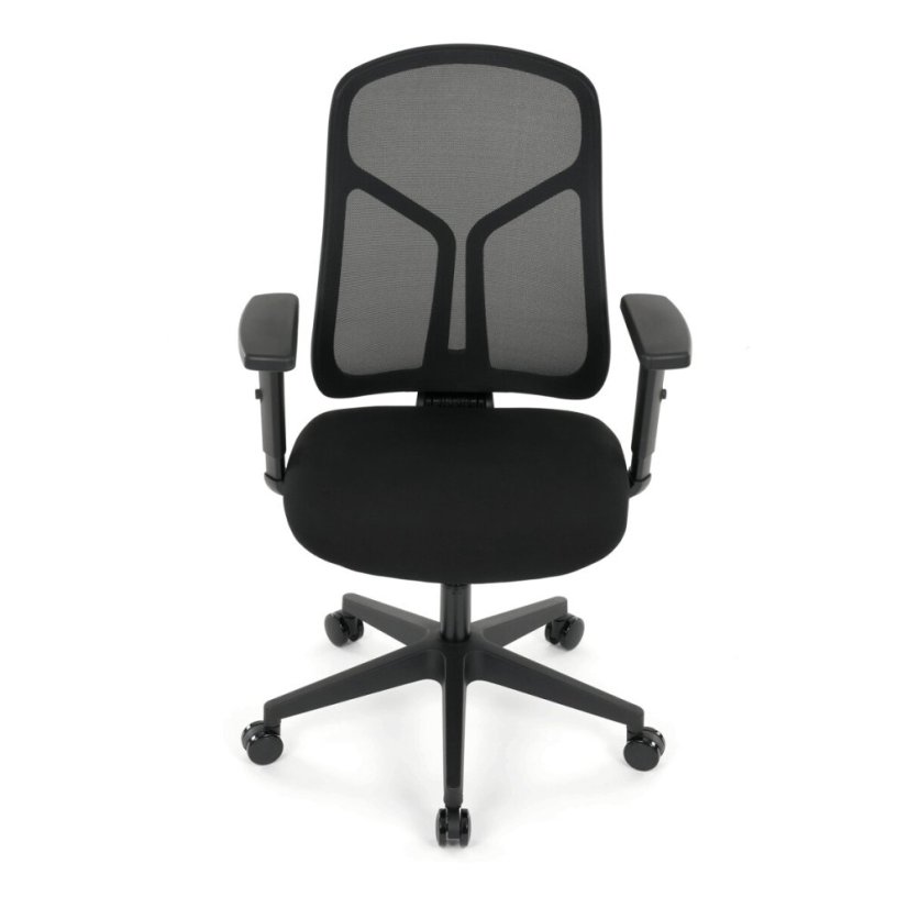Kancelářská židle, synchronní mechanismus, černá síťovina, KA-S2173 BK